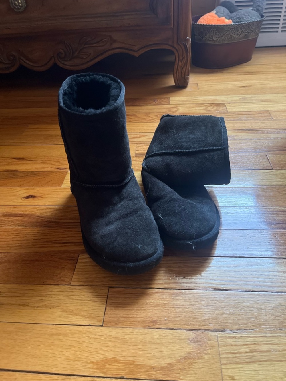 UGG Black Classic Short Shearling Boots
